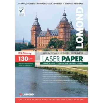 Бумага Lomond для лазерной печати (130гр/А4/250л/ГЛЯНЕЦ) двухстороняя (0310141) Бумага Lomond для лазерной печати (130гр/А4/250л/ГЛЯНЕЦ) двухстороняя (0310141)