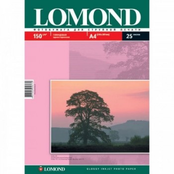 Бумага Lomond для струйной печати (150гр/А4/25л/ГЛ) односторонняя (0102043) Бумага Lomond для струйной печати (150гр/А4/25л/ГЛ) односторонняя (0102043)
