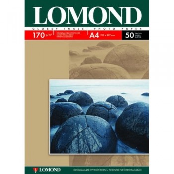 Бумага Lomond для струйной печати (170гр/А4/50л/ГЛ) односторонняя (0102142) Бумага Lomond для струйной печати (170гр/А4/50л/ГЛ) односторонняя (0102142)