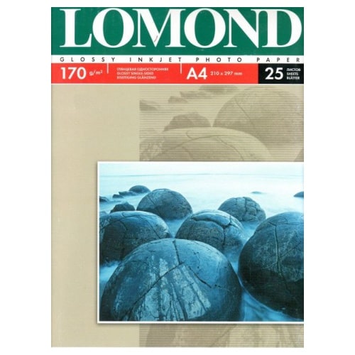Бумага Lomond 0102143 глянцевая для струйной печати 170гр А4, 25л