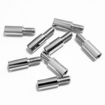 Вставка для наращивания, металлическая 10 мм, серебро Вставка для наращивания, металлическая 10 мм, серебро