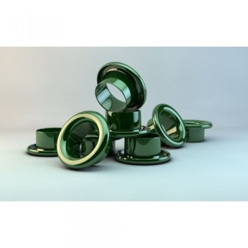 Люверсы d 4 мм, зеленые (1000) Люверсы d 4 мм, зеленые (1000)