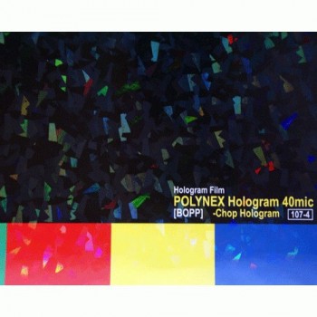 Пленка для ламинирования рулонная Polynex Hologram Chop призма, 305 мм x 200 м, 40 мкн Пленка для ламинирования рулонная Polynex Hologram Chop призма, 305 мм x 200 м, 40 мкн