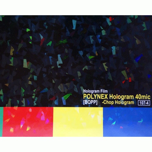 Пленка для ламинирования рулонная Polynex Hologram Chop призма, 305 мм, 40 мкн, 200 м