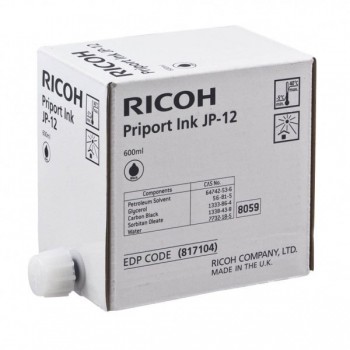 Краска RICOH JP-12 черная, 600мл (817104) Краска RICOH JP-12 черная, 600мл (817104)