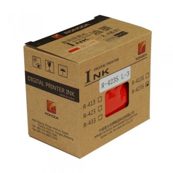 Краска  для RONGDA VR-7315S/ VR-7625S/ VR-7428S/ VR-6515S, тип R-423S-R, красная, 600 мл