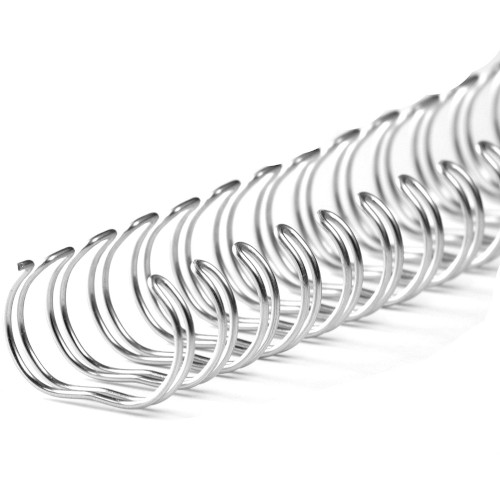 Пружины металлические для переплёта А4 диаметр 5/16 (7.9 мм) шаг 3:1 серебро, 100 шт