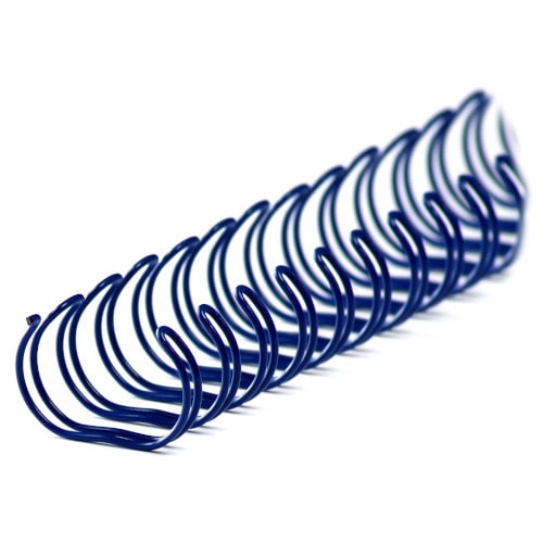 Пружины металлические для переплёта А4 диаметр 5/16 (7.9 мм) шаг 3:1 синие, 100 шт