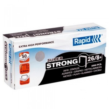 Скобы RAPID 26/8 (от10 до 50 листов) 5000шт Скобы RAPID 26/8 (от10 до 50 листов) 5000шт