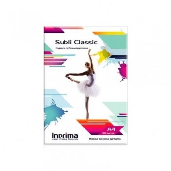 Бумага сублимационная Inprima Subli Classic, А4, 100л Бумага сублимационная Inprima Subli Classic, А4, 100л