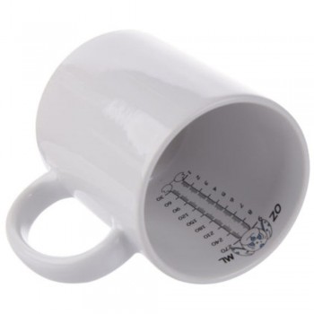 Кружка для сублимации белая, рисунок внутри "Собачка с мерной линейкой внутри" Кружка для сублимации белая, рисунок внутри "Собачка с мерной линейкой внутри"