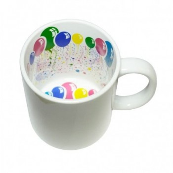 Кружка для сублимации белая, рисунок внутри "С праздником"