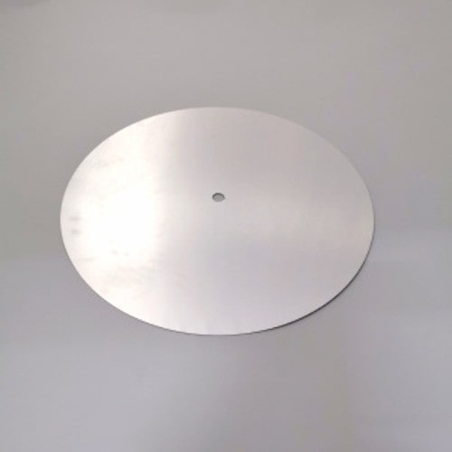 Металл сублимационный под часы 290 мм, серебро сатин, круг