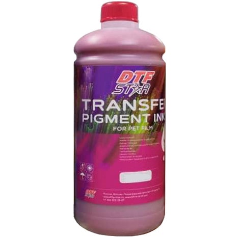 Чернила пигментные для DTF печати, DTFSTAR, magenta (маджента), 1л