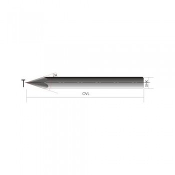 Боры гравировальные DJTOL трехгран 2T=0,1 2A=30 D2=4 L1=50 BA3J4.3001 Боры гравировальные DJTOL трехгран 2T=0,1 2A=30 D2=4 L1=50 BA3J4.3001