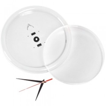 Часы настенные круглые, D 245мм, (вставка 203мм) белые Часы настенные круглые, D 245мм, (вставка 203мм) белые