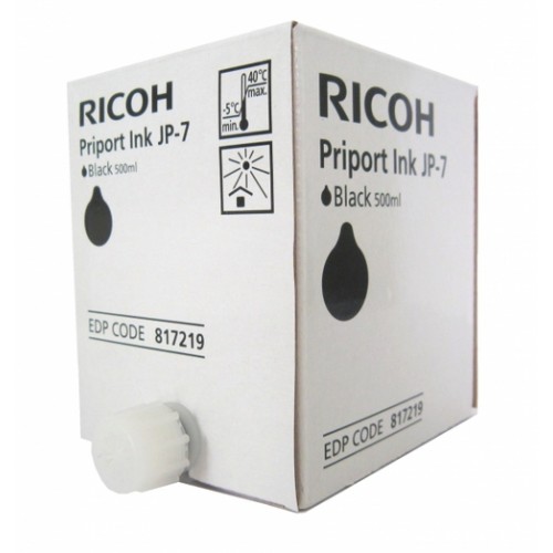 Краска RICOH JP-7, черная, 500мл, 817219
