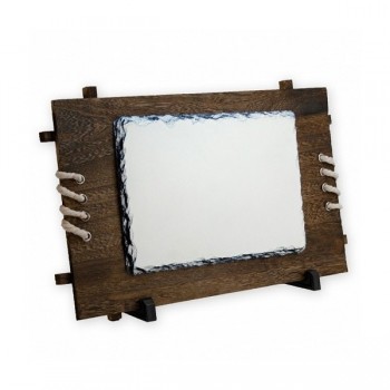 Фотокамень 18*26 см с деревянной рамкой для сублимации