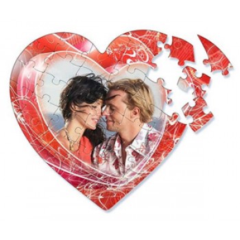 Пазлы для сублимационной печати в форме "Сердца"