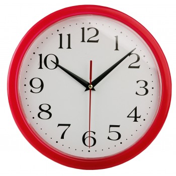 Часы настенные Vivid Large, красные, сборные, D 30,5 Часы настенные Vivid Large, красные, сборные, D 30,5