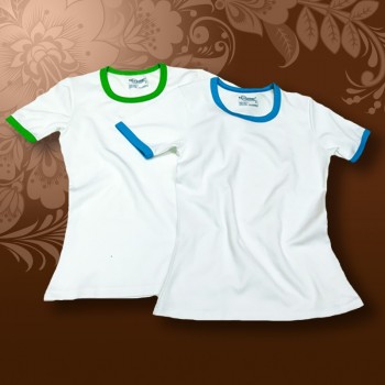 Футболка "УНИСЕКС" р.44 (S) с каймой (цвет в ассортименте)