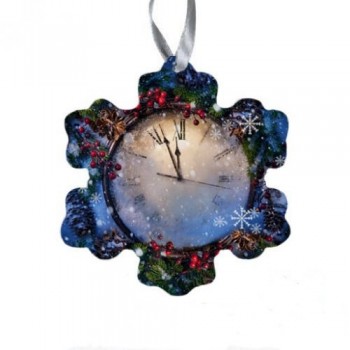 Подвеска металл "Снежинка" 90*95 мм для сублимации Подвеска металл "Снежинка" 90*95 мм для сублимации