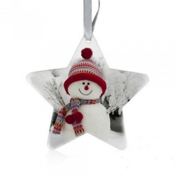 Подвеска металл "Звезда" 88*88 мм для сублимации Подвеска металл "Звезда" 88*88 мм для сублимации