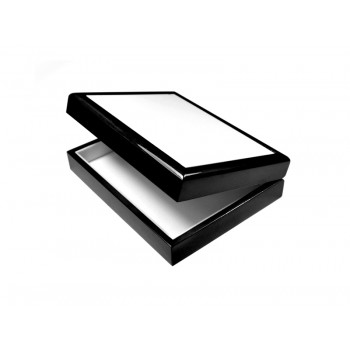 Шкатулка с керам. шильдой 15х20 черная Шкатулка с керам. шильдой 15х20 черная