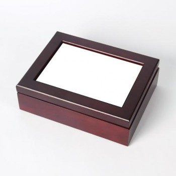 Шкатулка с керам. шильдой 15х20 бордовая Шкатулка с керам. шильдой 15х20 бордовая