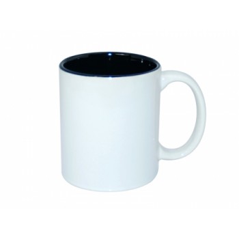 Кружка для сублимации белая, черная внутри Кружка для сублимации белая, черная внутри