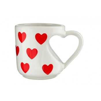 Кружка для сублимации B11X вдавленная ручка "сердце" Кружка для сублимации B11X вдавленная ручка "сердце"