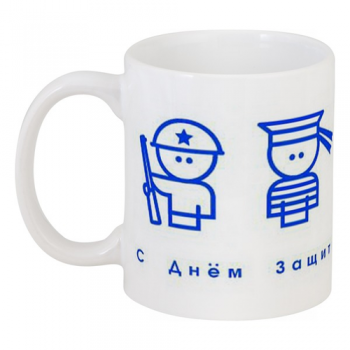 Кружка белая для сублимации ЭКОНОМ 11oz без уп. Кружка белая для сублимации ЭКОНОМ 11oz без уп.