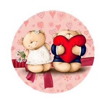 Фарфоровый магнит круглый d-5 см для сублимации